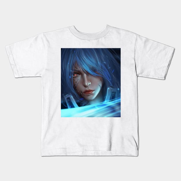 Fantasy girl Kids T-Shirt by trungbui42